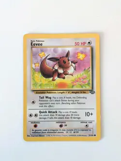 Pokemon Card WOTC Eevee 51/64 Jungle Non-holo Common Unlimited 1999 - LP - Image 1