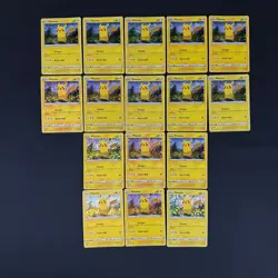 Lot of 16 McDonalds Pikachu Holo Foil Pokemon Card 7/15 2022 - Image 1