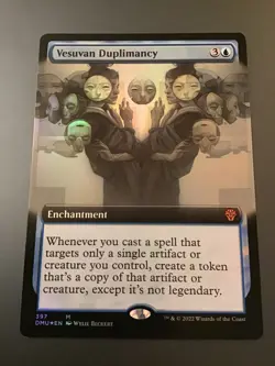MTG Dominaria United #397 Vesuvan Duplimancy Extended Art Foil NM - Image 1