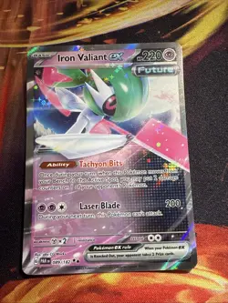 Iron Valiant Ex 089/182, Paradox Rift, Pokemon, NM - Image 1