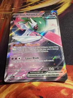 Iron Valiant Ex 089/182, Paradox Rift, Pokemon, NM - Image 2