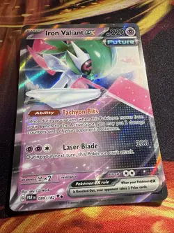 Iron Valiant Ex 089/182, Paradox Rift, Pokemon, NM - Image 3