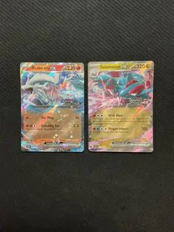 Pokemon Reshiram EX 030/159 & Salamence EX 114/158 Journey Together Stamped! - Image 1