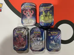 Pokemon TCG: Scarlet & Violet - Paldean Fates Mini Tin Set of 5 - Factory Sealed - Image 1