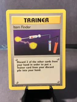 Pokemon TCG Item Finder #74/102 Base Set Unlimited Rare VTG WOTC 1999 NM - Image 1