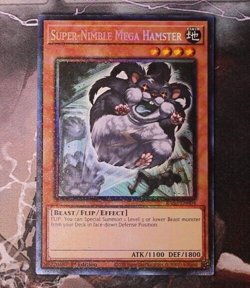 Yu-Gi-Oh TCG Super-Nimble Mega Hamster RA02-EN004 Prismatic Collector Near Mint - Image 1