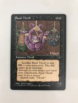 Basal Thrull (Hanging) MTG Magic Gathering Card LP Lightly Played Fallen Empires - Image 1