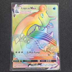 Lapras Vmax - 203/202 - Secret Rare - Sword & Shield Base - Pokemon Card - NM/M - Image 1