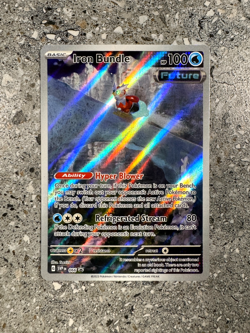 Pokemon TCG Cards Iron Bundle SVP066 Black Star Promo Illustration Rare - Image 1