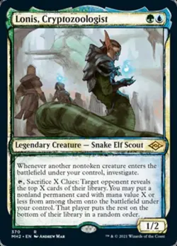 ~ Lonis, Cryptozoologist (Showcase) ~ NM Foil ~ Modern Horizons 2 ~ MTG ~ - Image 1