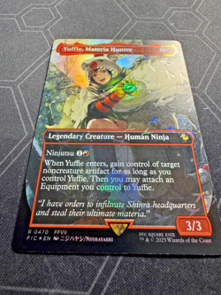 Yuffie, Materia Hunter (Borderless) (Chocobo Track Foil) Commander: Final... - Image 2