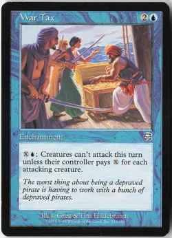 War Tax Uncommon Mercadian Masques LP MTG - Image 1