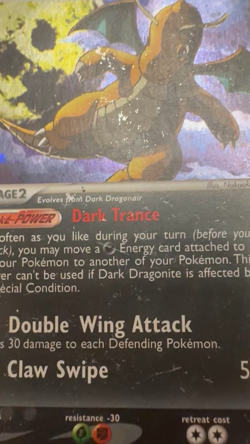 Dark Dragonite EX Team Rocket Returns #15/109 holo 2004 Pokemon TCG - Image 2