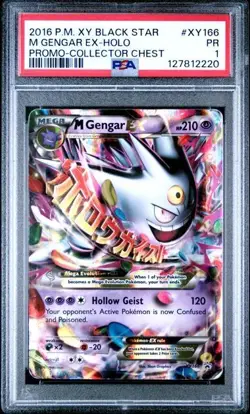 PSA 1 PR M Gengar EX Holo Black Star Promo XY166 2016 Pokemon Pop 35 - Image 5