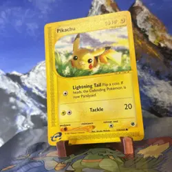 Pikachu - 124/165 Pokemon Expedition Base Set - Regular E Reader ? - Image 2