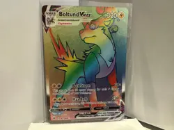 Boltund VMAX - Pokemon Fusion Strike - Rainbow Secret Rare NM+/MINT 1113 #200 - Image 1