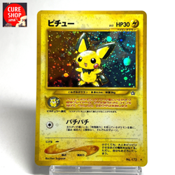 【NM-】2000 Pokemon Card Japanese Neo Genesis Pichu Holo rare Vintage No.172 HL22 - Image 1