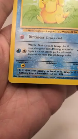 Vintage Pokemon TCG WOTC #65/82 Psyduck Team Rocket Unlimited Card - LP - Image 4