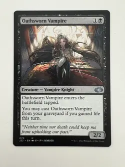 Oathsworn Vampire Anime Showcase MTG Magic the Gathering Card NM Near Mint J22 - Image 1