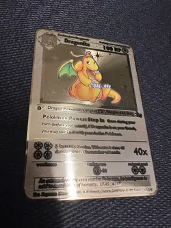 Dragonite 100HP Gold Metal Pokemon Card Fan Art! - Image 2