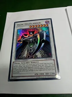 Yu-Gi-Oh TCG Dark Highlander CT09-EN007 Limited Edition Super Rare Card NM - Image 1