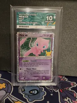 Mew EX 88 Celebrations Classic Collection Holo Pokemon Card 2021 Ace 10 Graded - Image 1