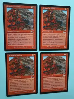 Magic the Gathering MTG Urza's Legacy AVALANCHE RIDERS X 4 LP/EX U 1999! - Image 2