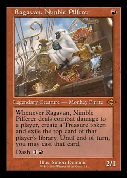 MTG -Ragavan, Nimble Pilferer - Modern Horizons 2 - Retro Frame FOIL -NM English - Image 1