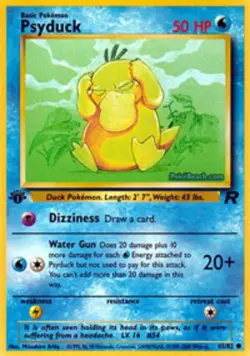 Psyduck - 65/82 - Common - 1st Edition - Team Rocket #65 Pokemon TCG - Image 1