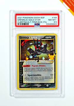 Pokemon PSA 8.5 Greninja Gold Star #144 Gran Festa 2021 Italiano - Image 1