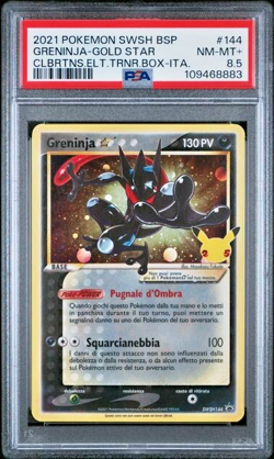 Pokemon PSA 8.5 Greninja Gold Star #144 Gran Festa 2021 Italiano - Image 2