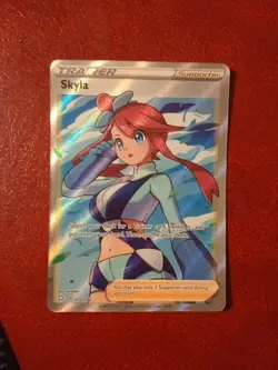 Skyla 072/072 Shining Fates Ultra Rare Full Art Pokemon TCG NM - Image 1