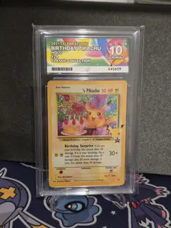 Pokemon TCG Birthday Pikachu Celebrations ACE 10 - Ace Label - Image 1