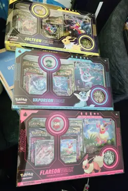 Pokemon TCG Eeveelution VMAX Premium Collection Set of 3 New Sealed - Image 1
