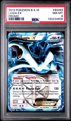 2013 POKEMON B&W PROMO #BW83 LUGIA EX PSA 8 - Image 1