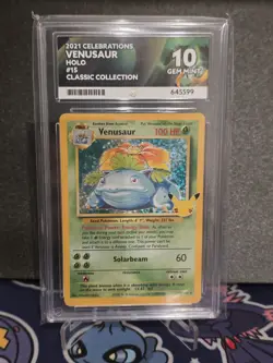 Pokemon TCG Venusaur 15/102 Celebrations 25th Anniversary Edition ACE 10 - Image 1