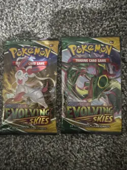 Pokemon TCG Evolving Skies Booster Pack Sealed (Lot Of 2) - Image 1
