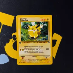 Pokemon Card 1st Edition Pikachu 60/64 (1999) Jungle Set WOTC Common - Image 1