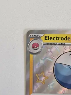 Electrode 134/091 Paldean Fates Baby Shiny Rare Holo Pokemon Card NM TCG (PAF) - Image 3