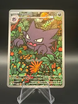 Haunter 027 Mega Evolution Black Star Promo Illustration Rare Pokemon Card NM - Image 1