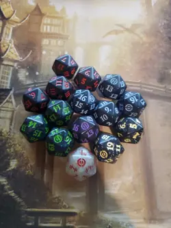 MTG Phyrexia All Will Be One Life Counters Lot of 15 Spindown Dice Magic - Image 1