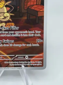 Team Rocket's Meowth 203/182 Sv10: Destined Rivals Holo Pokemon - Image 4