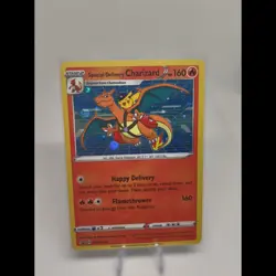 Pokemon TCG Special Delivery Charizard SWSH075 Near Mint Holo Promo Pikachu - Image 2