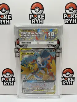 Pokemon TCG Hidden Fates Moltres & Zapdos & Articuno GX 66/68 ACE 10 GEM MINT - Image 1