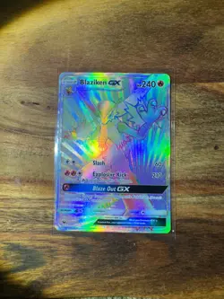 Blaziken GX Celestial Storm Rainbow Secret Rare Holo 170/168 Pokemon TCG NM - Image 1