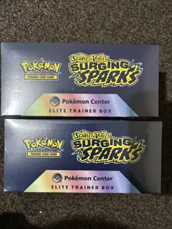 🔥 2x Pokemon Center Surging Sparks ETB - Brand New & Sealed - Image 3