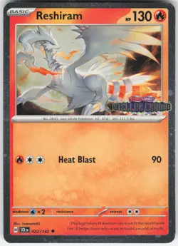 Reshiram (Stellar Crown Stamped) Uncommon Miscellaneous Cards & Products 022/142 - Image 1