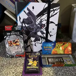 Pokemon Binder Card Lot And Pack Plus More - Image 1