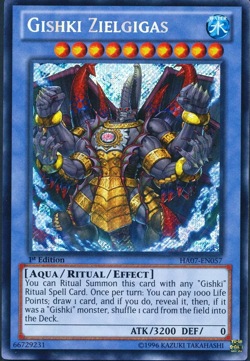 Gishki Zielgigas - HA07-EN057 1st Edition Secret Rare Yu-Gi-Oh! TCG Card - Image 1