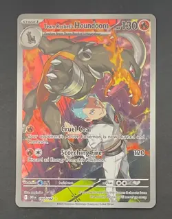 Pokemon Card Team Rocket's Houndoom 191/182 Destined Rivals - Near Mint - Image 1